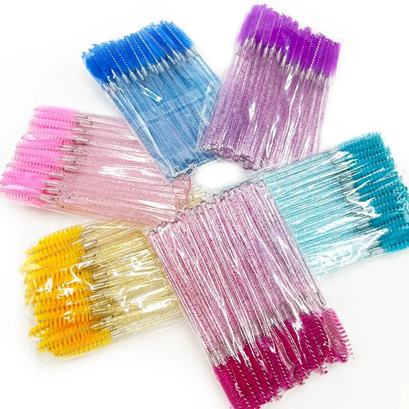 50pcs Eyelash Brushes Makeup Brushes Disposable Mascara Wands