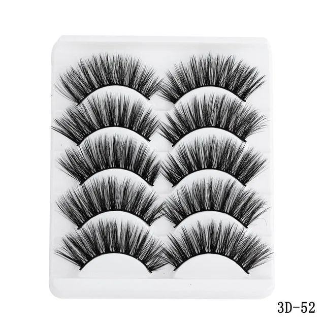 5D Mink Hair False Eyelashes Extensions
