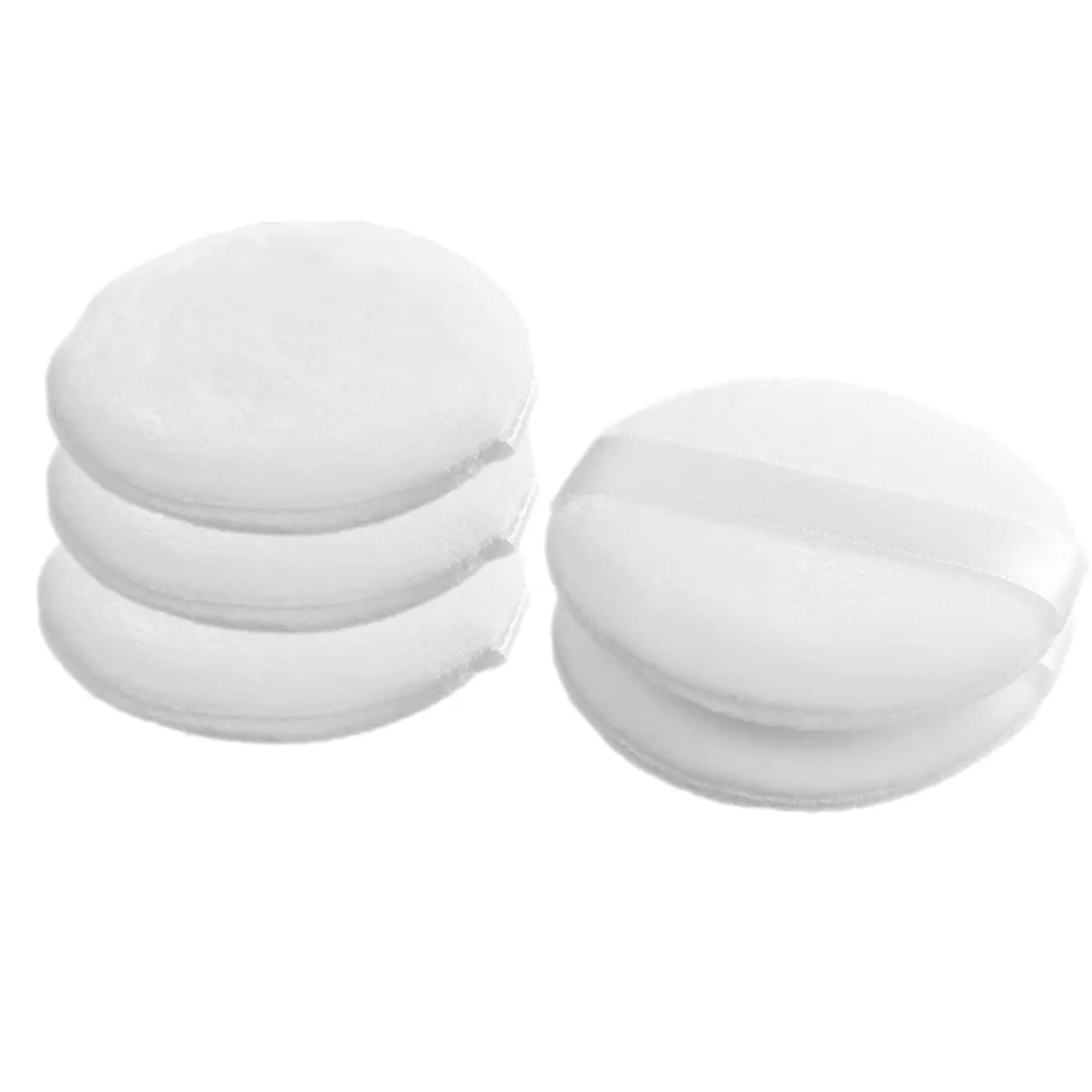 5Pcs Simple Powder for Face Makeup Soft and Fluffy Loose Powder Applicators for Daily Use Compact Skin Friendly Cosmetic Tools for Women