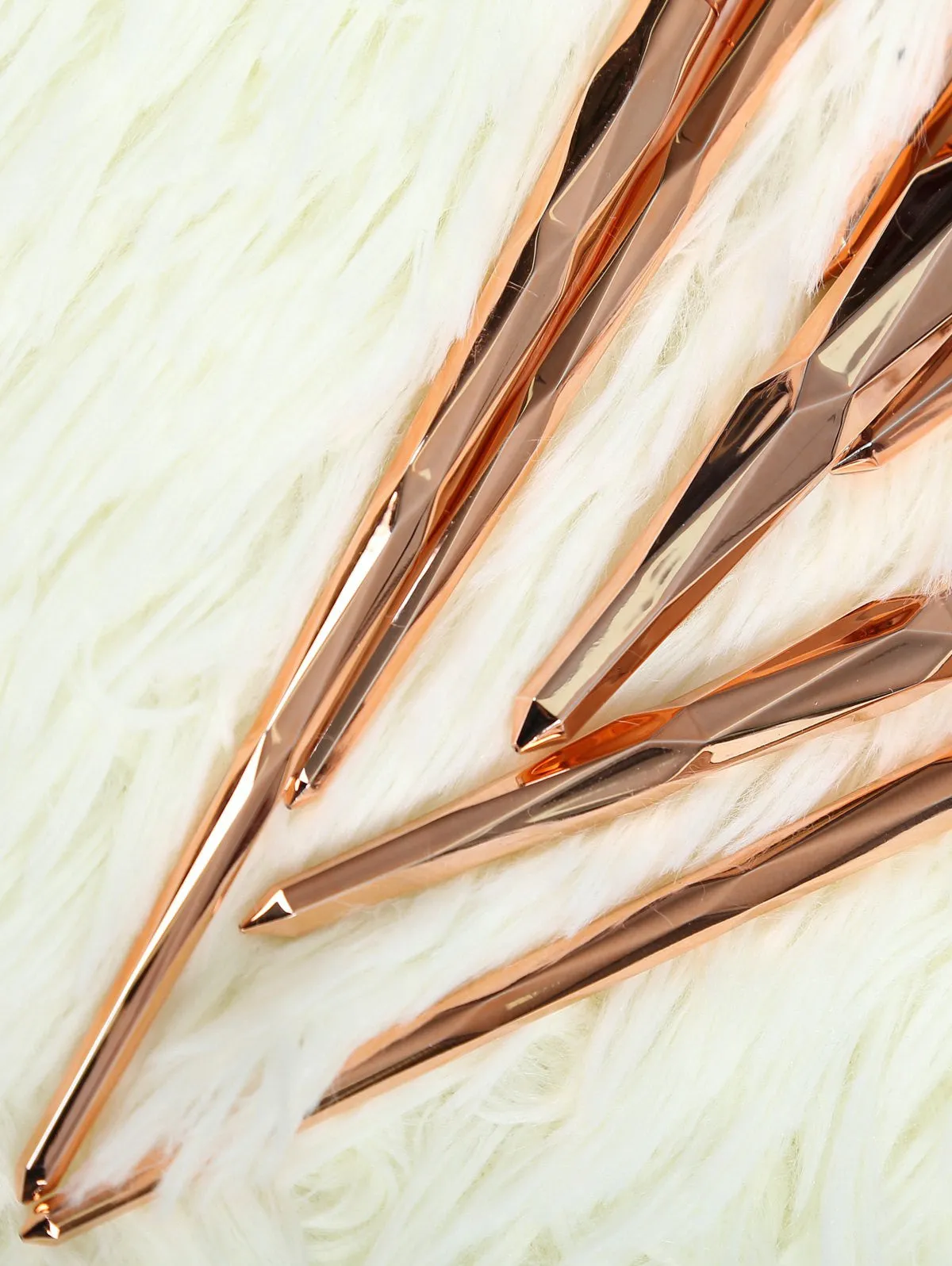 7 Pcs Rhombus Makeup Brushes Set