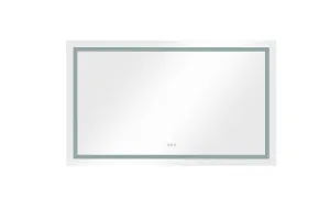 72 X 30" Frameless LED Single Bathroom Vanity Mirror In Polished Crystal With 3 Color Lights, Mirror For Bathroom Wall, Smart Lighted Vanity Mirrors Dimm