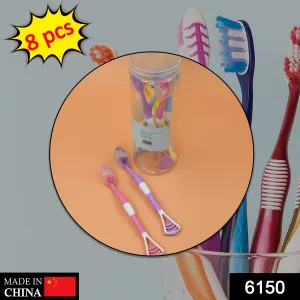8-Piece Toothbrush Case for Bathroom Storage
