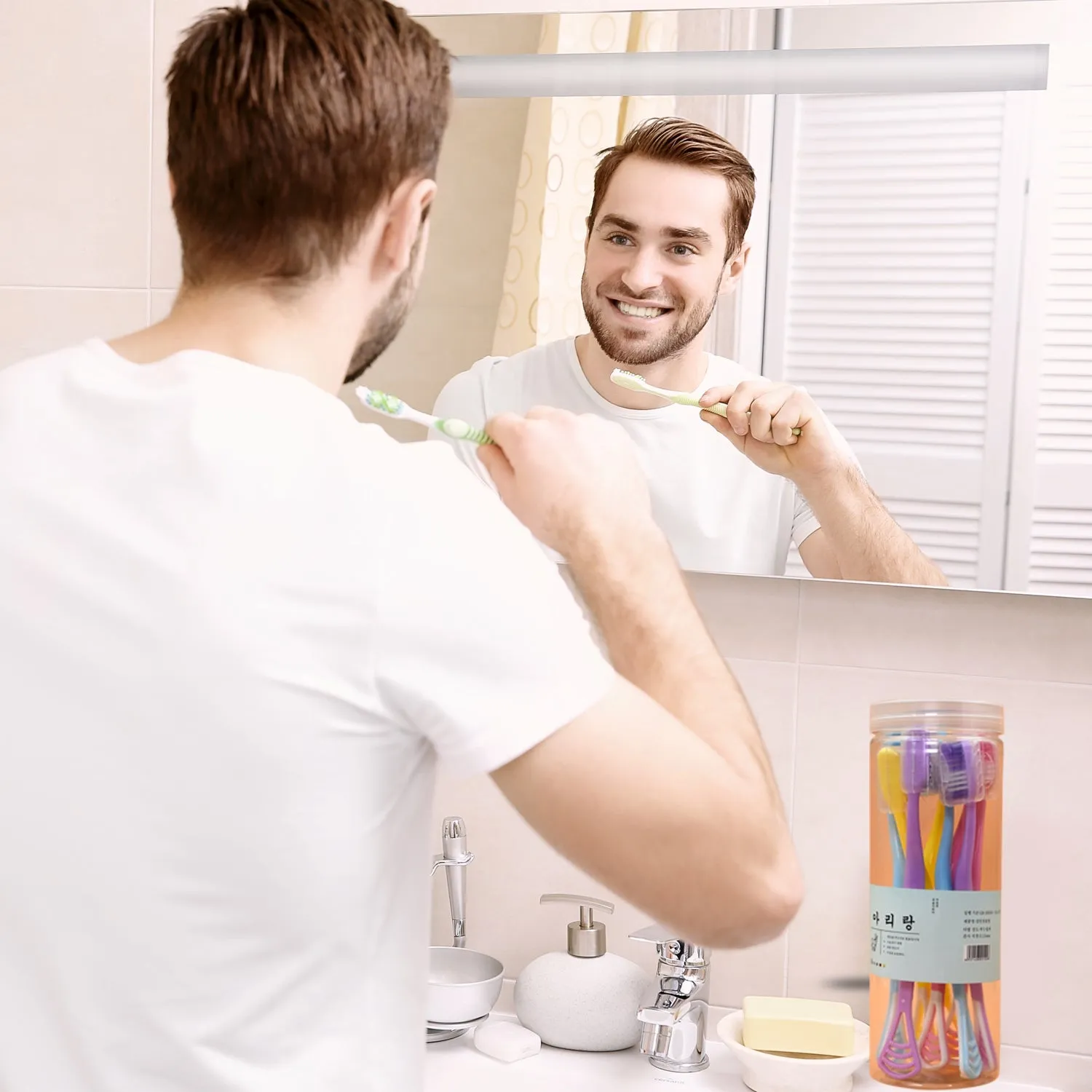 8-Piece Toothbrush Case for Bathroom Storage