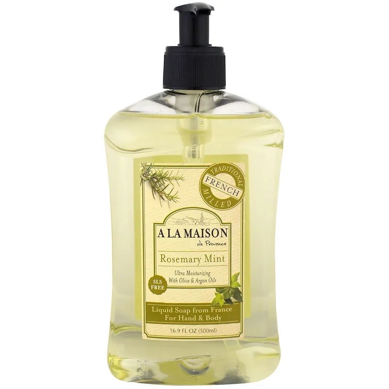 A LA MAISON - Rosemary Mint French Liquid Soap - 16.9 fl oz (500 ml)