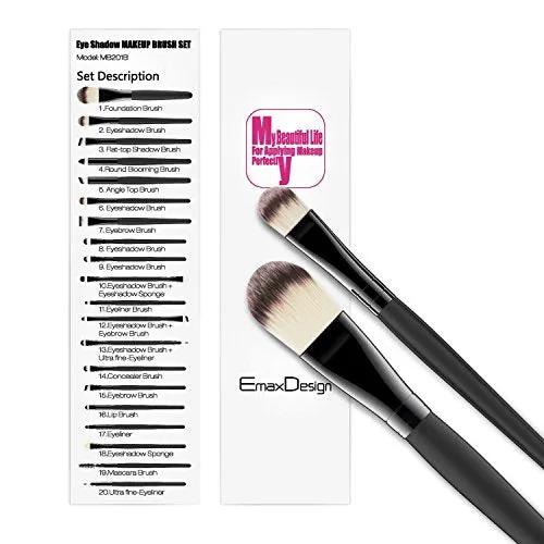 A PROFESSIONAL MAKEUP BRUSH SET THAT HAS BRUSHES FOR LIPS, BROWS, AND EVERYTHING IN BETWEEN