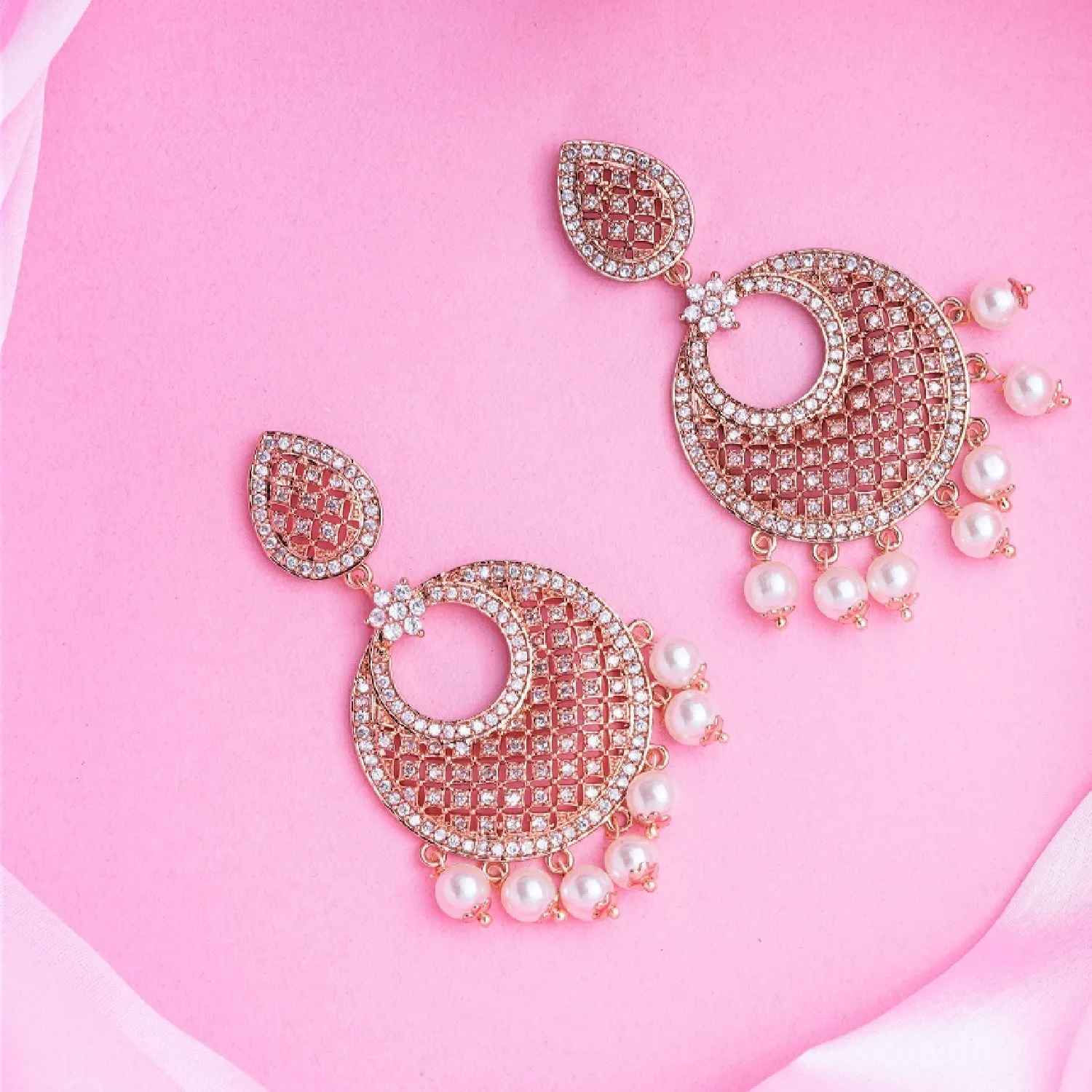 Ad Stones Traditional Long Earrings