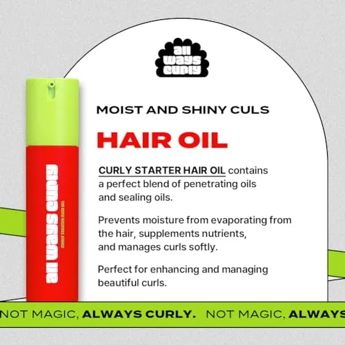 AllWaysCurly Hair Oil - For Curly, Frizzy, Dry and Damaged Hair | Curly Hair Care Product for Women