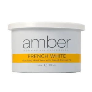 Amber Hard Wax, French White, 14 oz