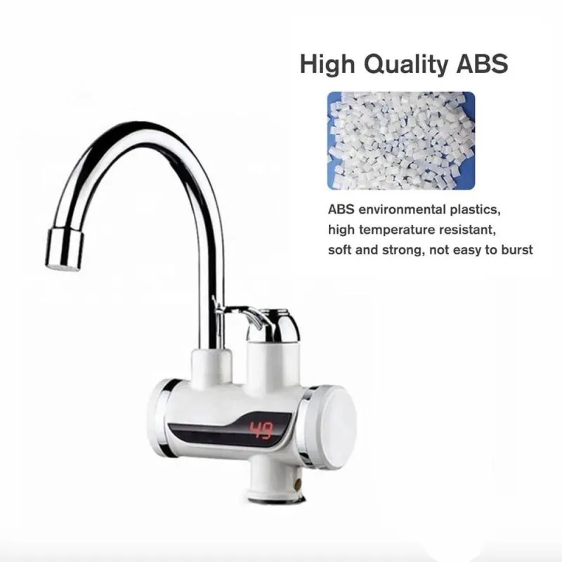 Angel Decoration Electric Water Heater Tap Kitchen Instant Tankless Instantaneous Water Heater Heating Instant Device 360 Rotate Hot Water Faucet