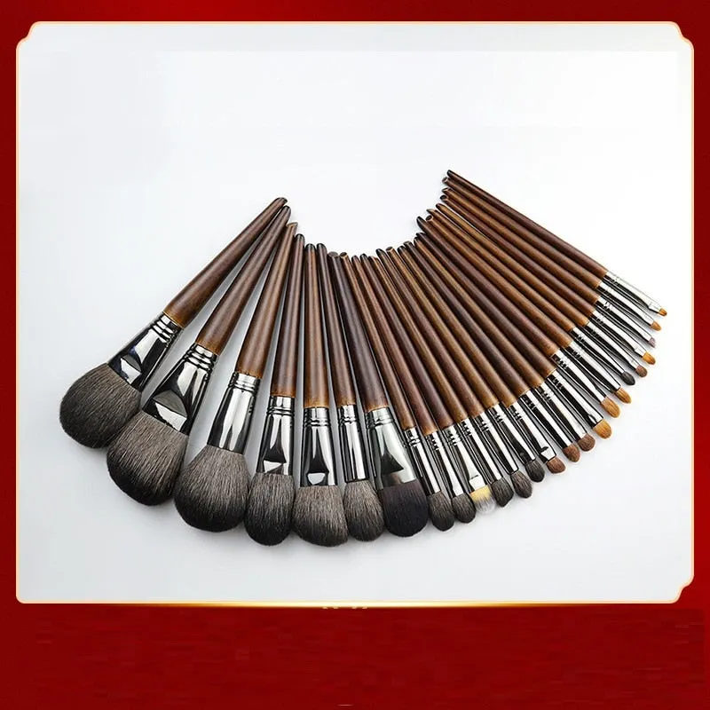 Animal Hair Makeup Brushes Set Complete Kit Cosmetics Eye Concealer