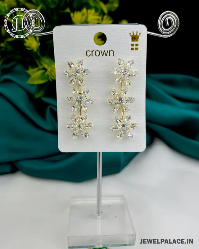 Antique Reverse Ad Stone Earring JH3249