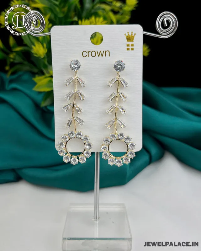 Antique Reverse Ad Stone Earring JH3258