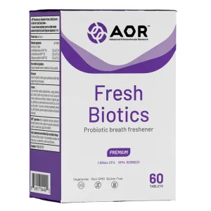 AOR Fresh Biotics, Helps support healthy oral microbiota, Wards off bad breath, 60 Tablets