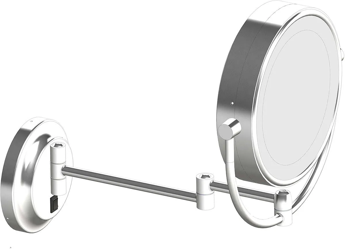 Aptations Kimball & Young 3,500k/5,500k Hardwire LED 5x/1x Makeup Mirror, Polished Chrome