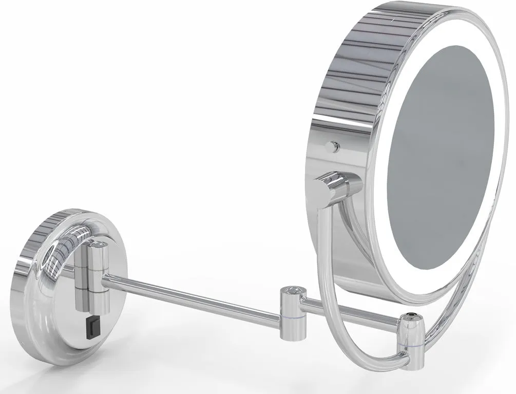 Aptations Kimball & Young 3,500k/5,500k Hardwire LED 5x/1x Makeup Mirror, Polished Chrome