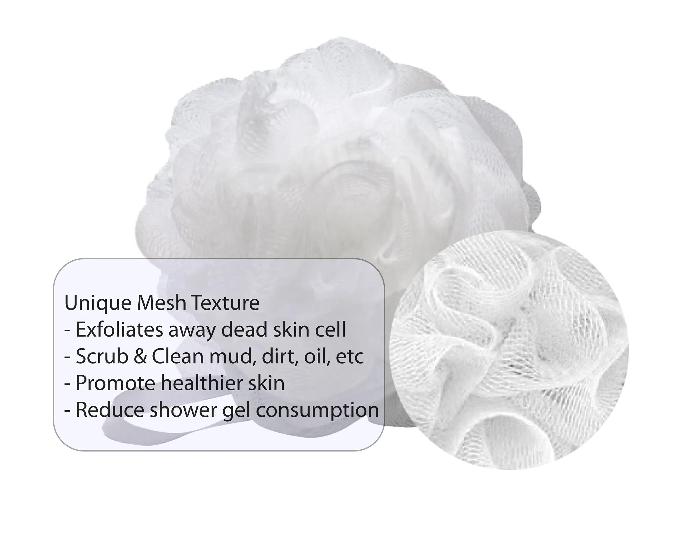 Aquasentials Small Mesh Pouf (8 Pack) (Multi-Colors) Multi-Colors