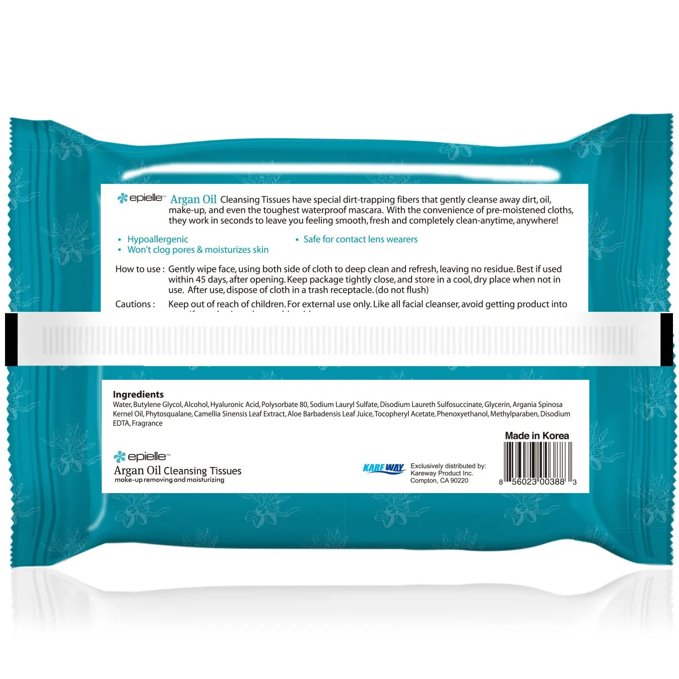 Argan Oil Facial Cleansing Tissues | 30ct
