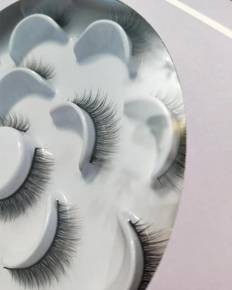Arilier false eyelashes, 8 pairs, make-up thick false eyelashes soft and reusable eyelashes