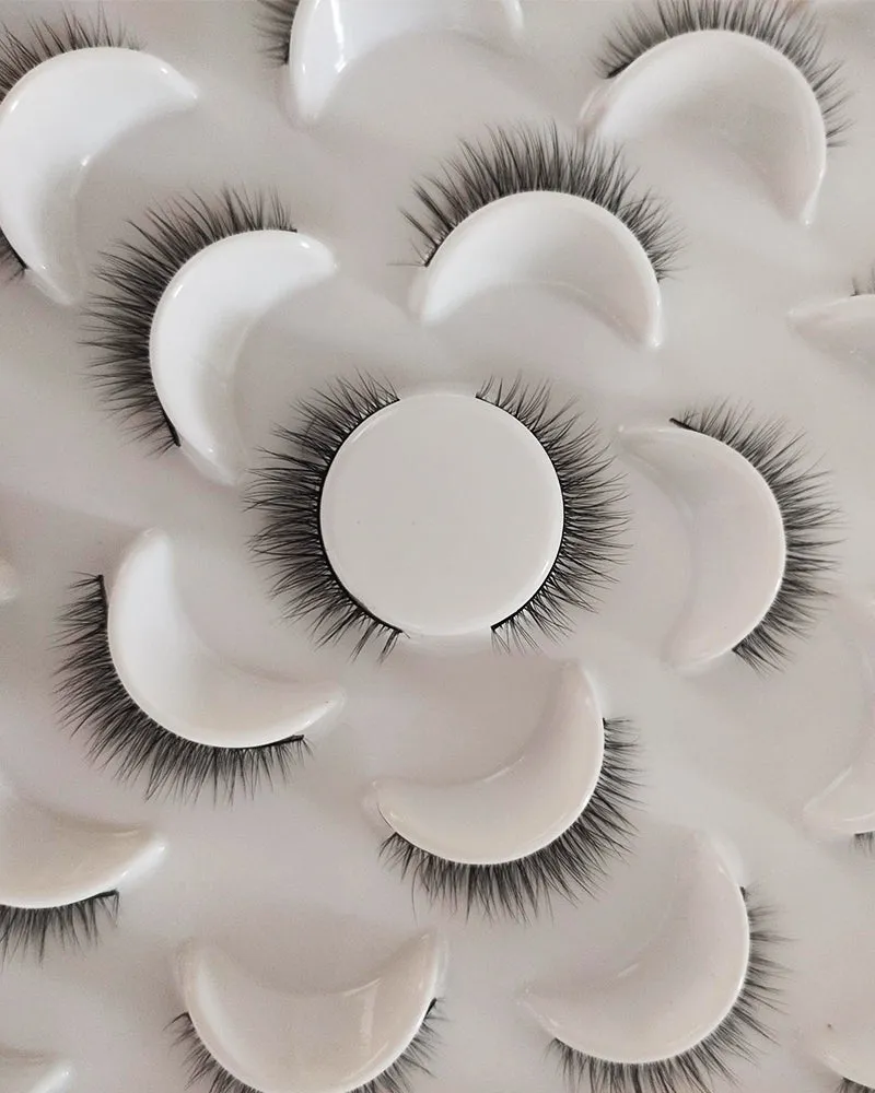 Arilier false eyelashes, 8 pairs, make-up thick false eyelashes soft and reusable eyelashes