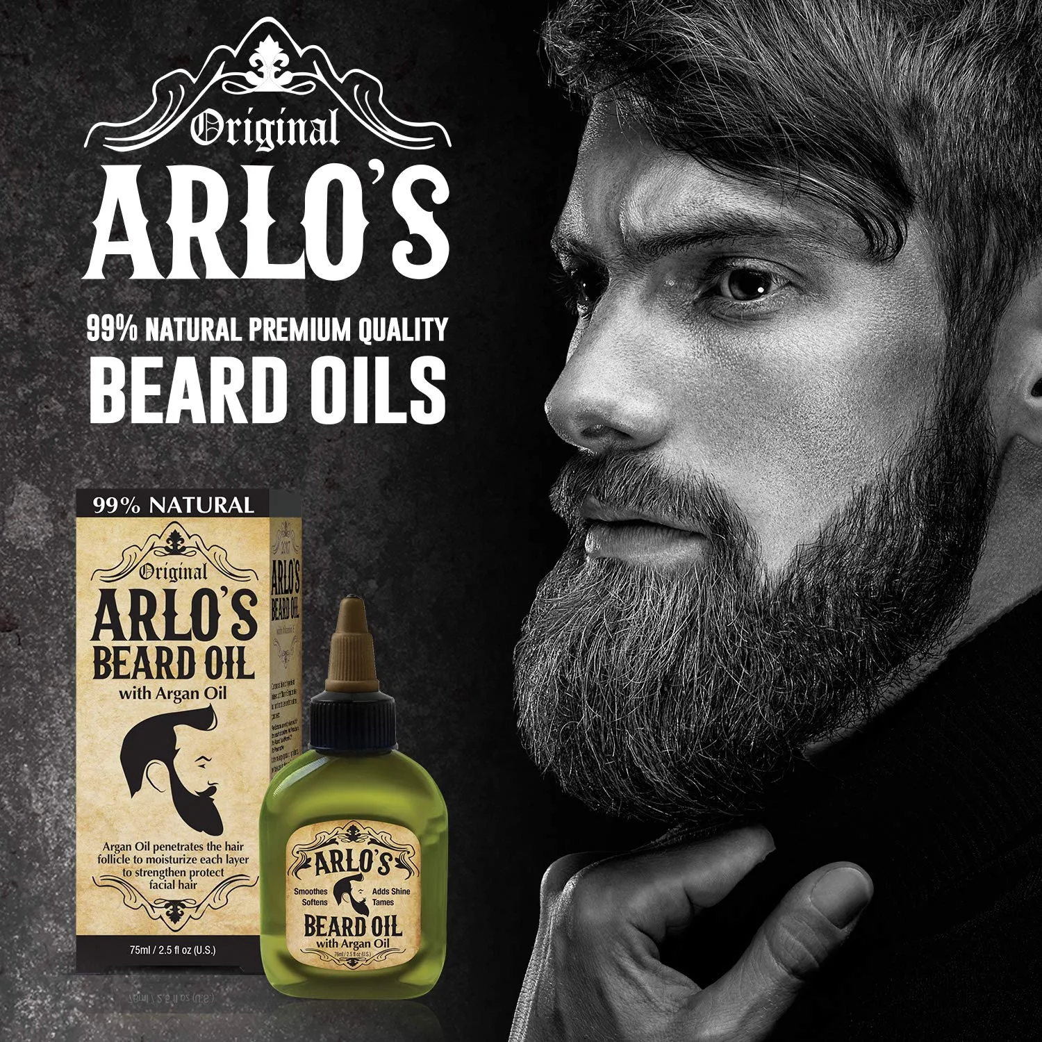 Arlo's Beard Oil with Coconut Oil 2.5 ounce (Pack of 2)