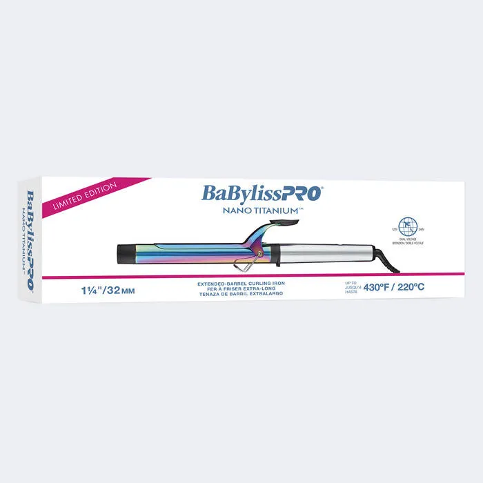 BaBylissPro - Nano Titanium Limited Edition Iridescent Extended Barrel Curling Iron