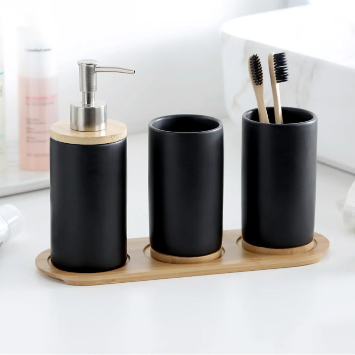 Bath Set Black