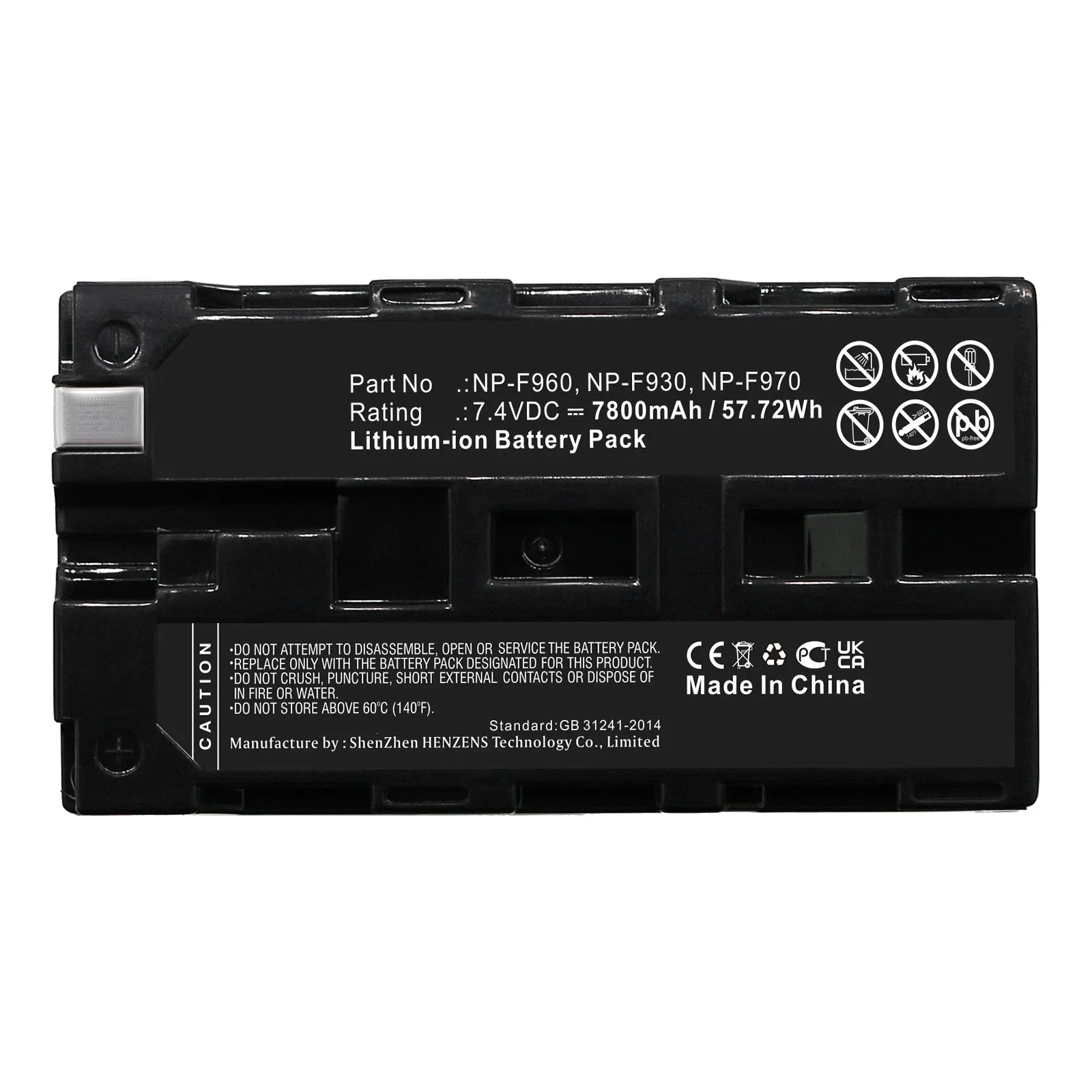 Batteries N Accessories BNA-WB-L17396 Digital Camera Battery - Li-ion, 7.4V, 7800mAh, Ultra High Capacity - Replacement for Sony NP-F930 Battery