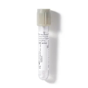 BD Vacutainer Glass Fluoride Tube, 13x75 mm, 4.0 PLBL
