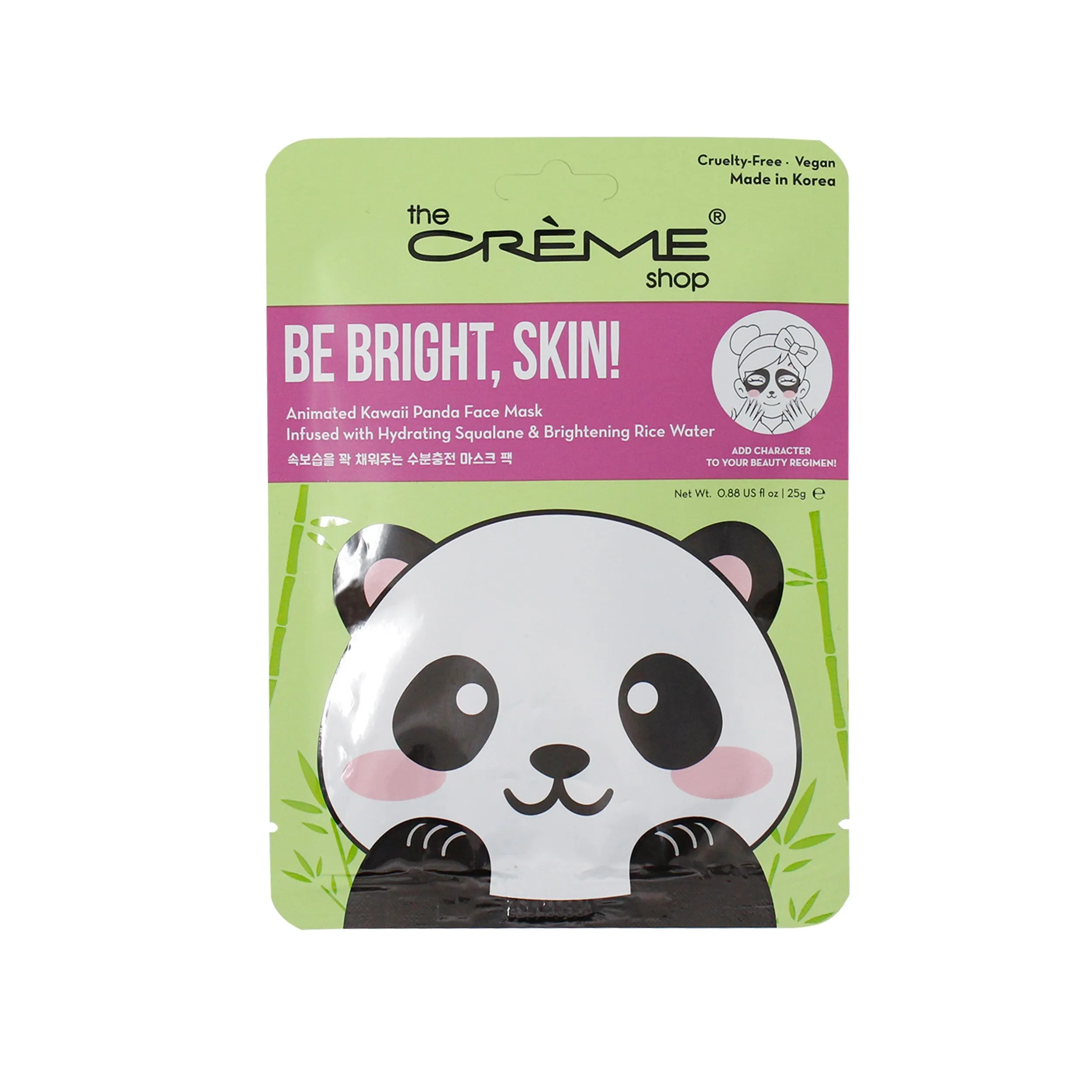 Be Bright, Skin! Animated Kawaii Panda Face Mask