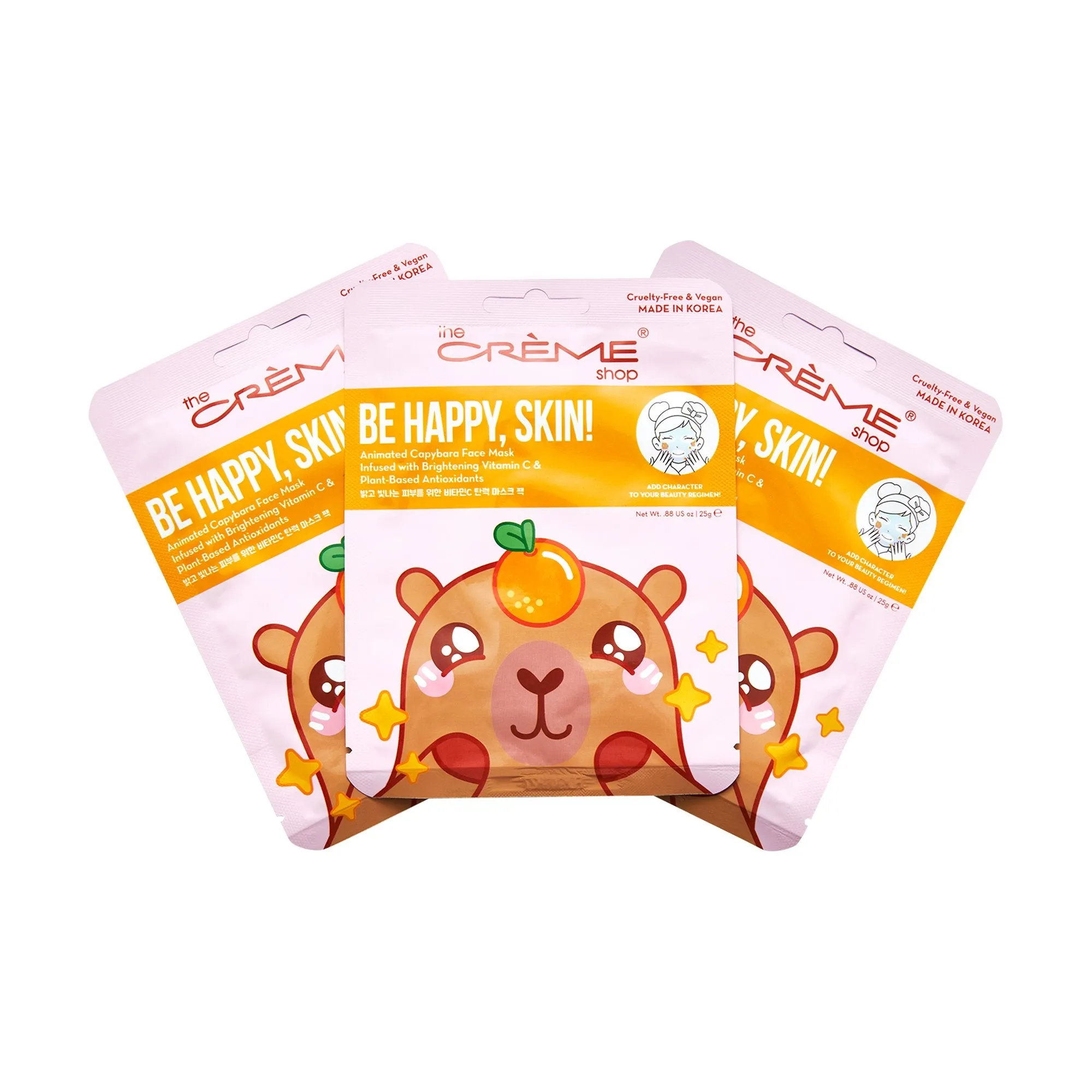 Be Happy, Skin! Animated Capybara Face Mask