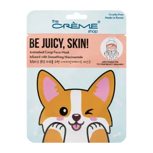 Be Juicy, Skin! Animated Corgi Face Mask