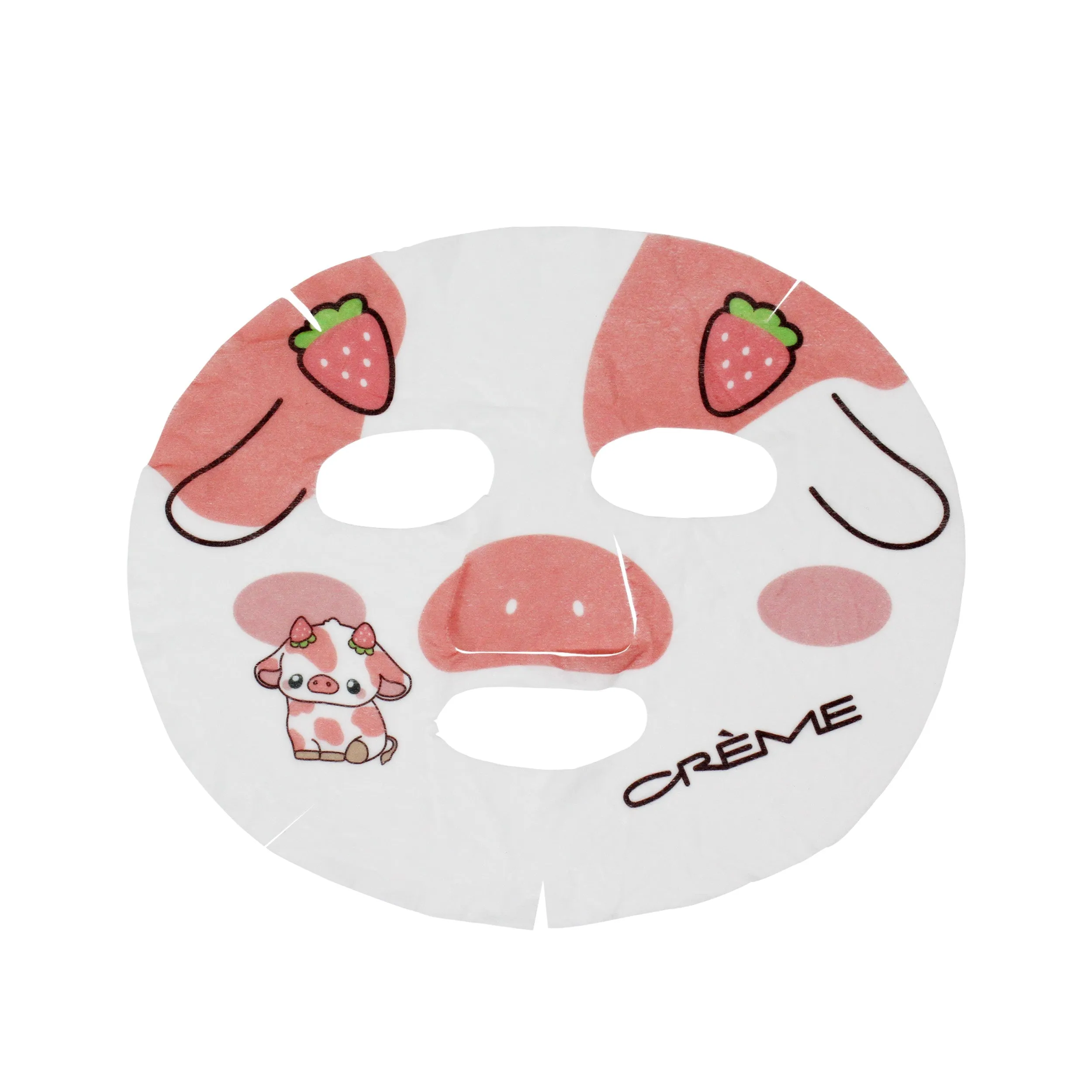 Be Milky, Skin! Animated Strawberry Cow Face Mask