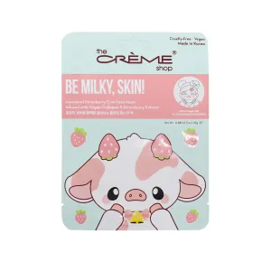 Be Milky, Skin! Animated Strawberry Cow Face Mask