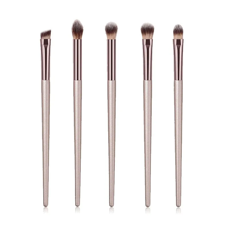 Beauty 4 to 10pieces Champagne makeup brushes set