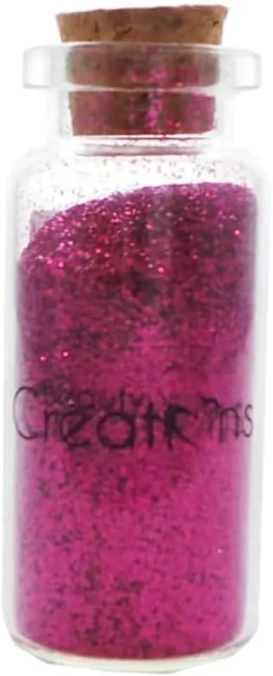 Beauty Creations Loose Glitter Powder Magenta 1.12 oz ~ Vibrant Shimmering Fuchsia for Face, Body, and Nails