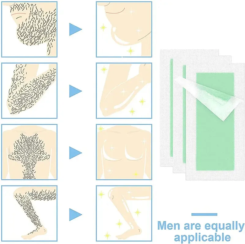 Beauty Formulas Argan Oil Wax Strips Hair Remover For Legs & Body 20 Wax Strips