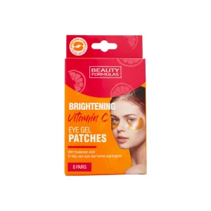 BEAUTY FORMULAS BRIGHTENING VITAMIN C EYE GEL PATCHES 6 PAIRS