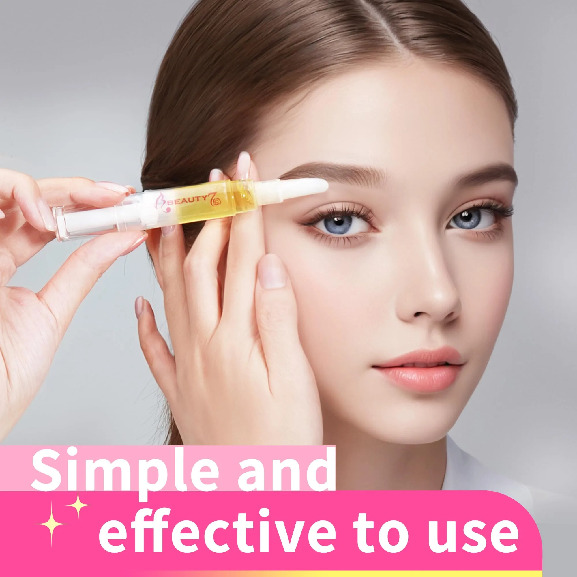 Beauty7 Wax Pen with Strips for Hair Removal Wax Removal of Eyebrows Face Facial Hair Removal Set with Wax Pen, Strips, Cleansing Oil after Waxing