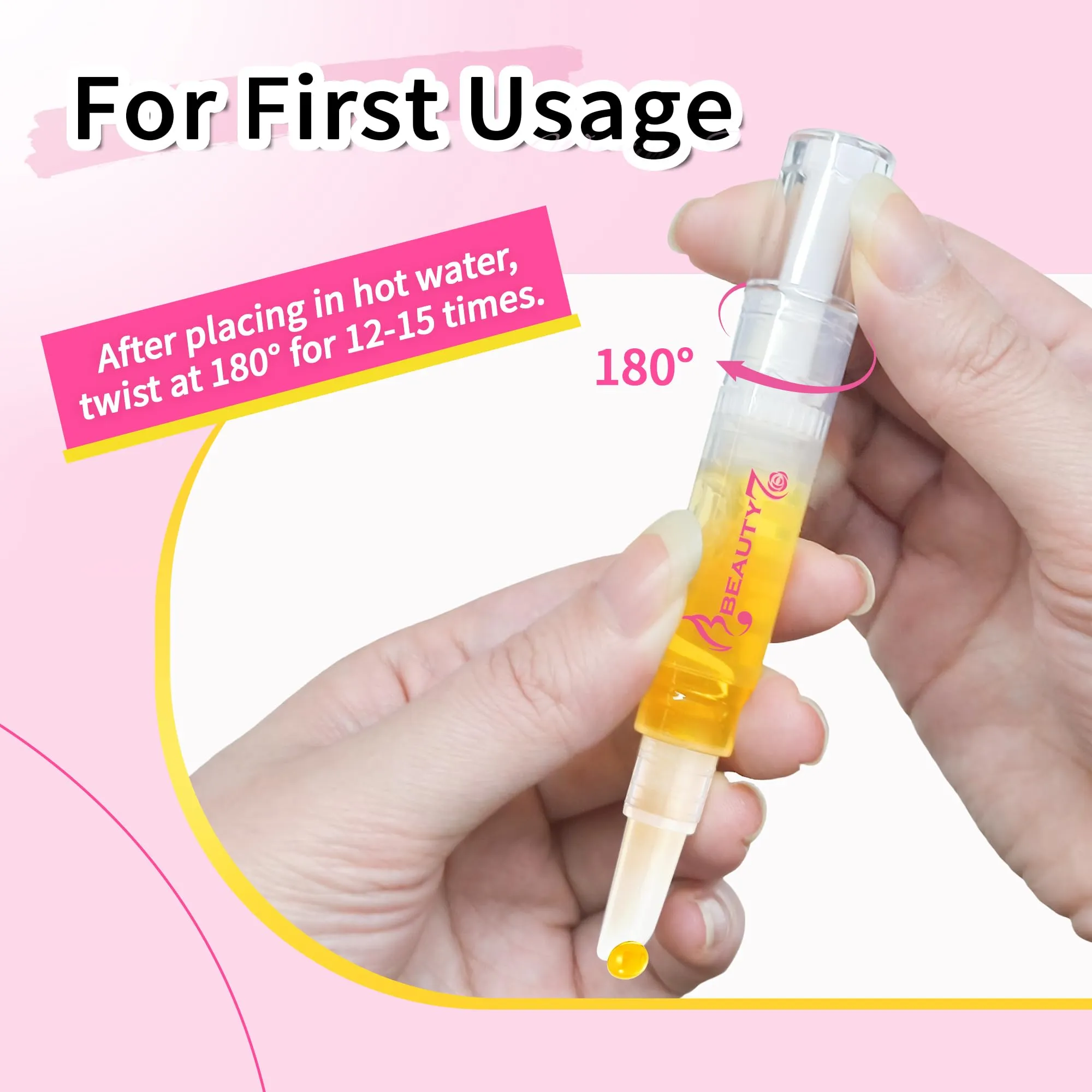 Beauty7 Wax Pen with Strips for Hair Removal Wax Removal of Eyebrows Face Facial Hair Removal Set with Wax Pen, Strips, Cleansing Oil after Waxing
