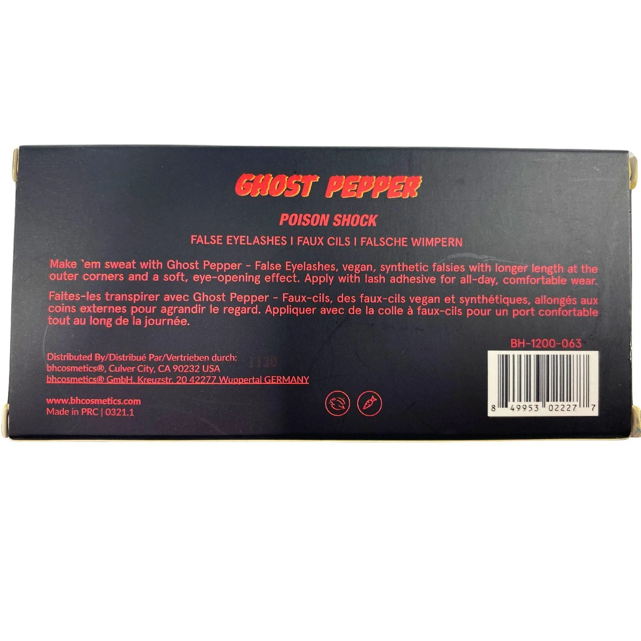 BH Cosmetics Ghost PepperPoison Shock False Eyelashes (40 Pcs Lot)