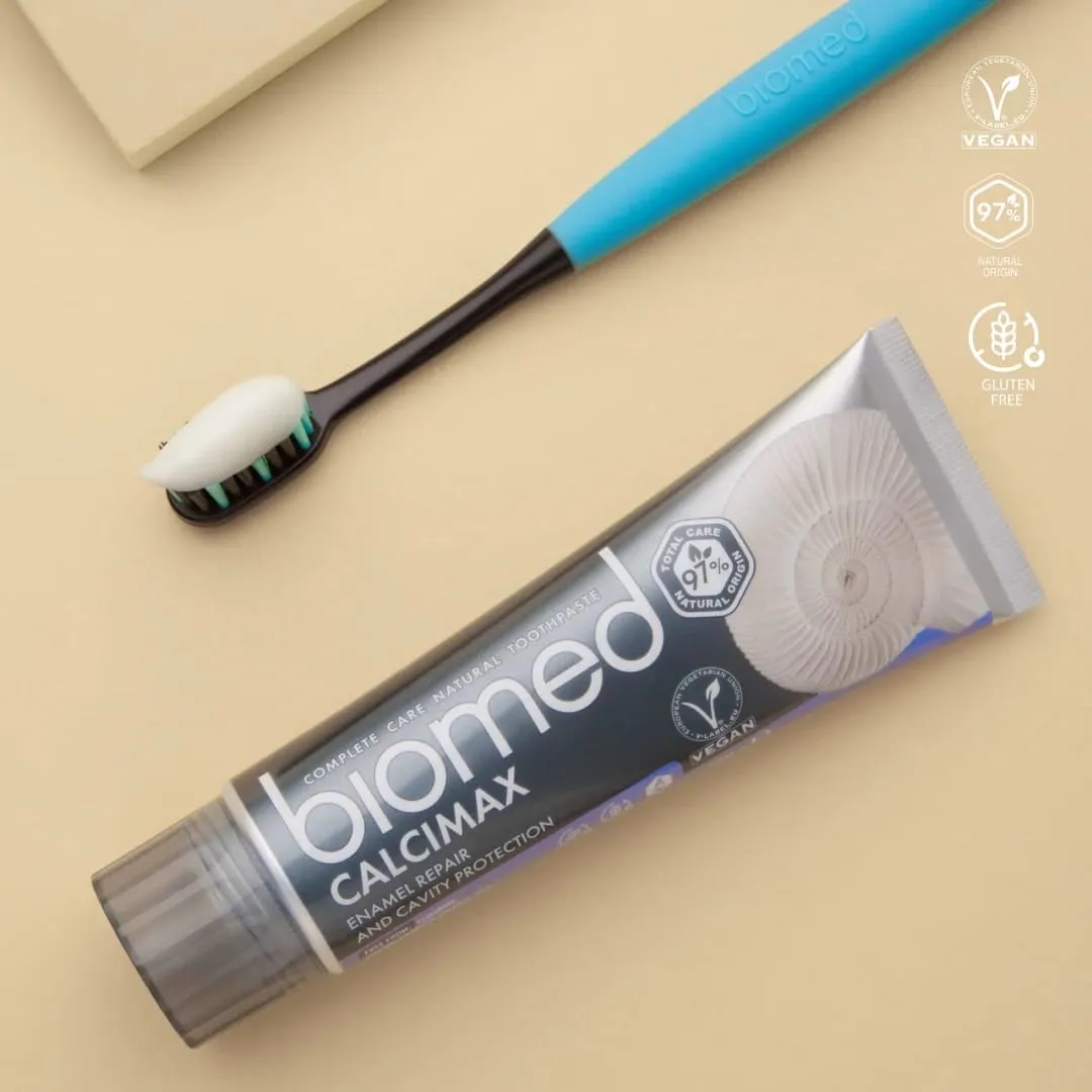 Biomed Calcimax 97% Natural Toothpaste | Enamel Repair & Cavity Protection | Vegan, SLES Free 100g 100 g (Pack of 1)