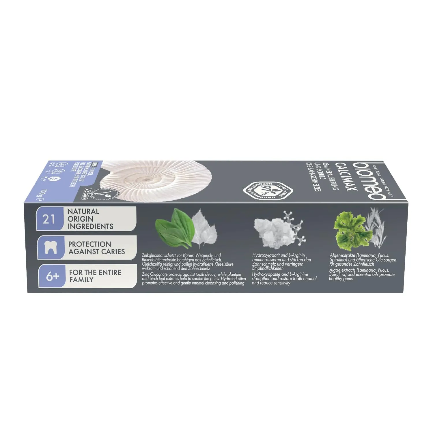 Biomed Calcimax 97% Natural Toothpaste | Enamel Repair & Cavity Protection | Vegan, SLES Free 100g 100 g (Pack of 1)