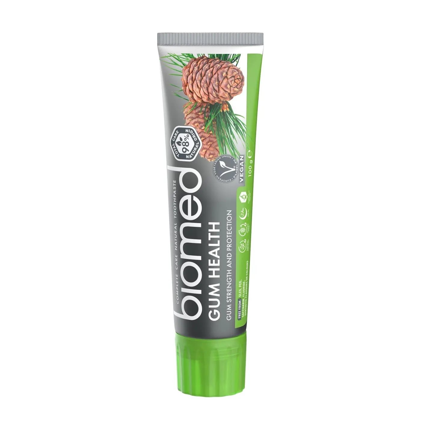 Biomed Gum Health 98% Natural Toothpaste | Gum Strength & Protection | Sage Ecalyptus Rosemary Cedar Essential Oils, Vegan, SLES Free 100g