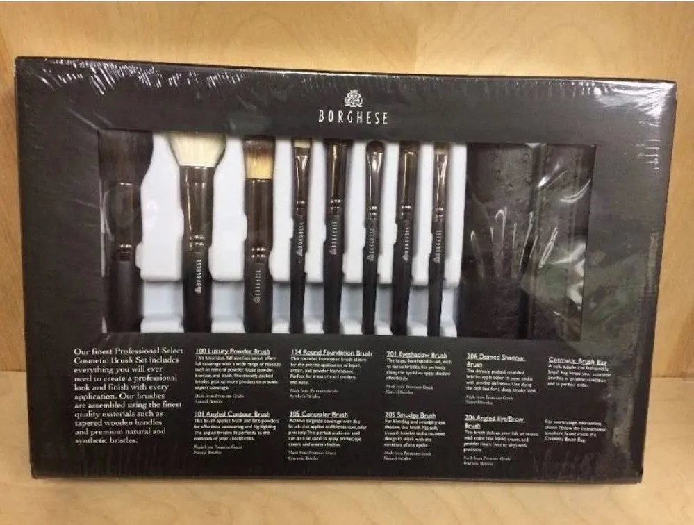 Borghese Professional Select - Full Brush Set Includes 8 Brushes