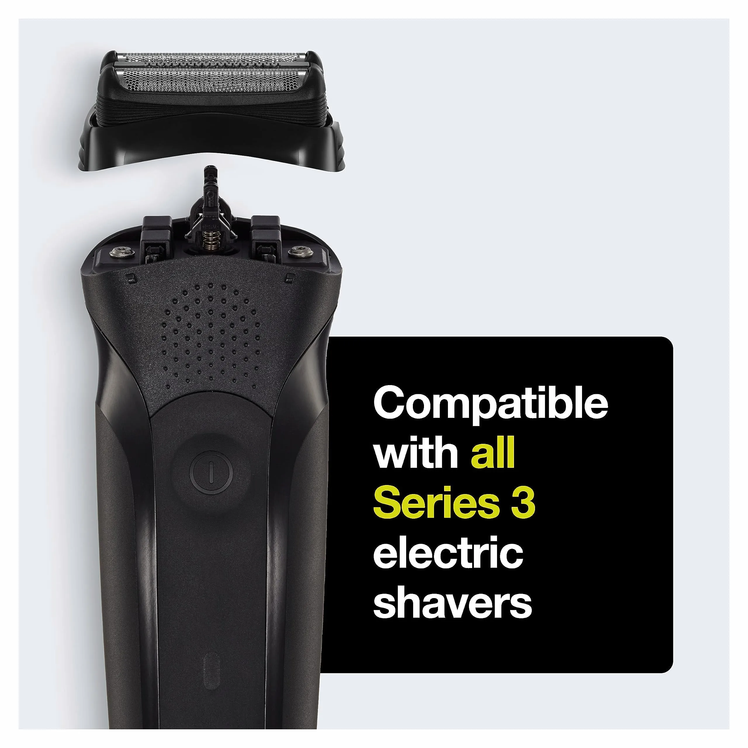 Braun 21B Series 2 Electric Shaver Replacement Foil and Cassette Cartridge - Black