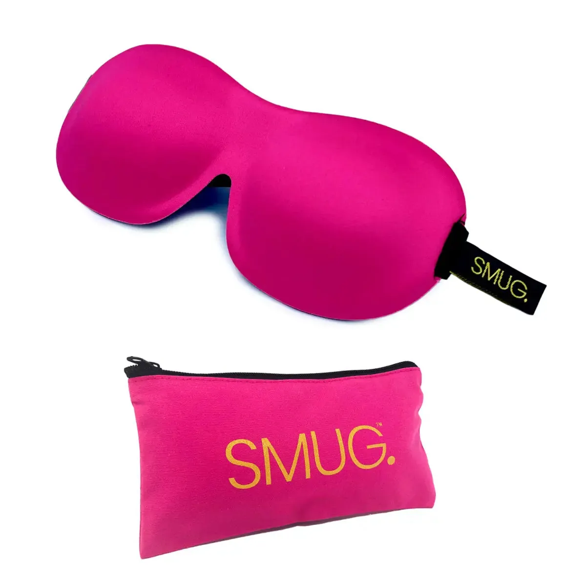 Bright Pink Contoured 3D Blackout Sleep Mask
