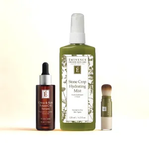 Bundle 2: Sun Defense SPF Deep, Stone Crop Mist, Citrus & Kale Potent C E Serum - Save 25%