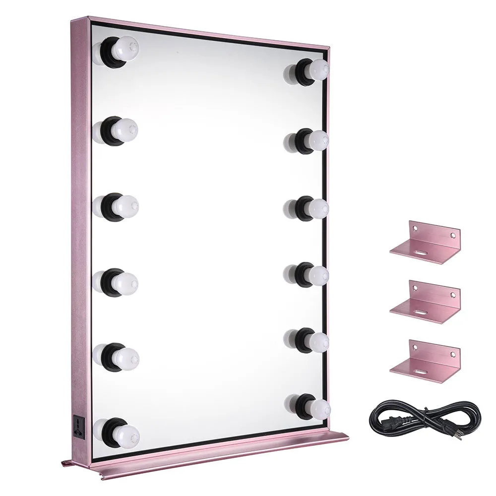 Byootique Urstudio 34x24" Hollywood Vanity Light Mirror Tabletop Wall Mount