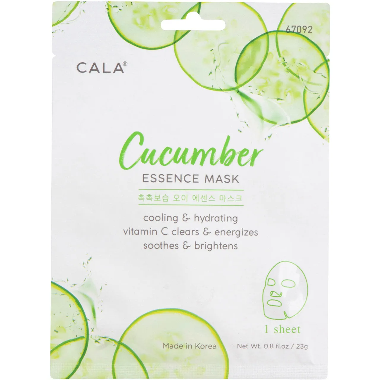 Cala Essence Facial Masks: Cucumber (1 Pc)