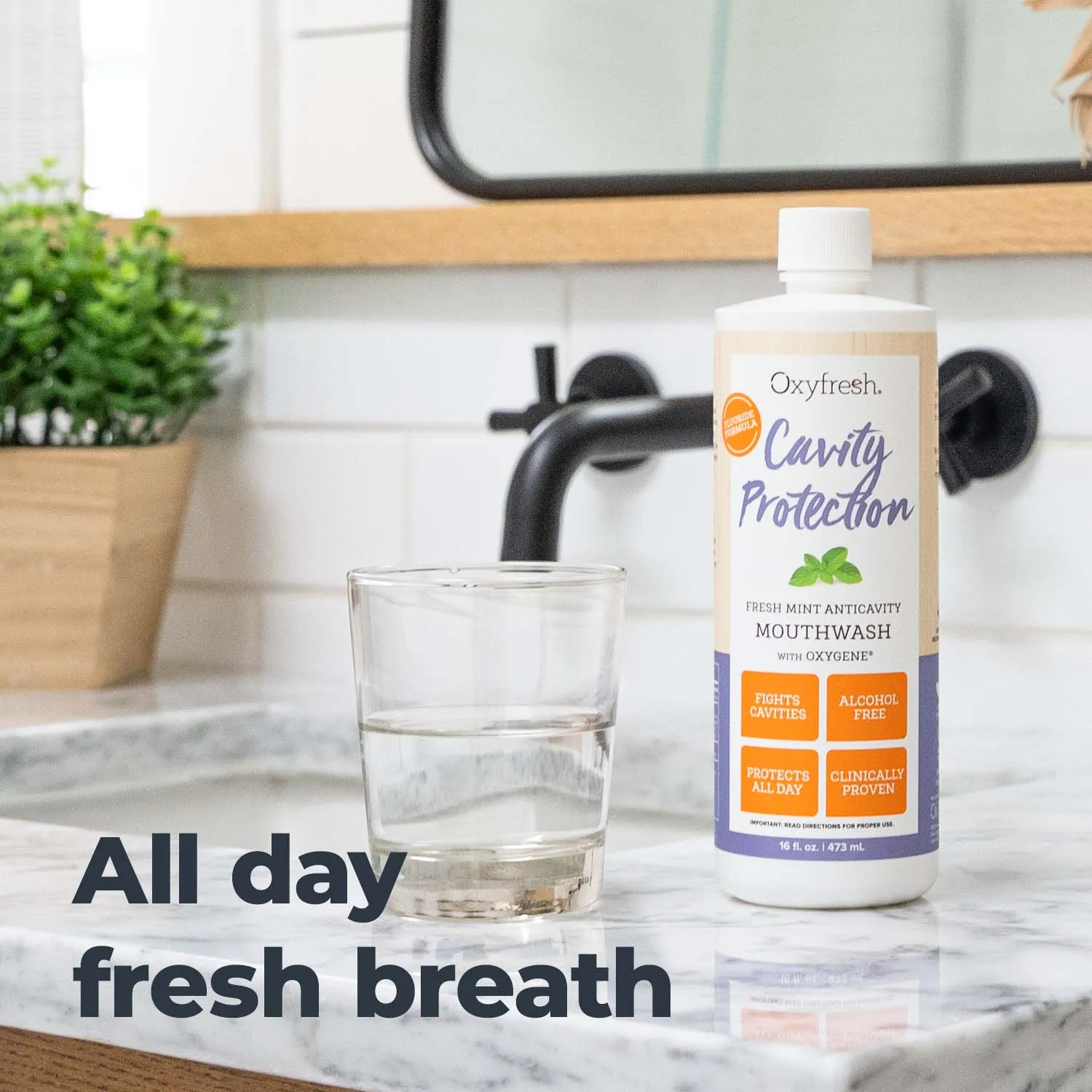 Cavity Protection Mouthwash | For Sensitive Teeth With Fluoride